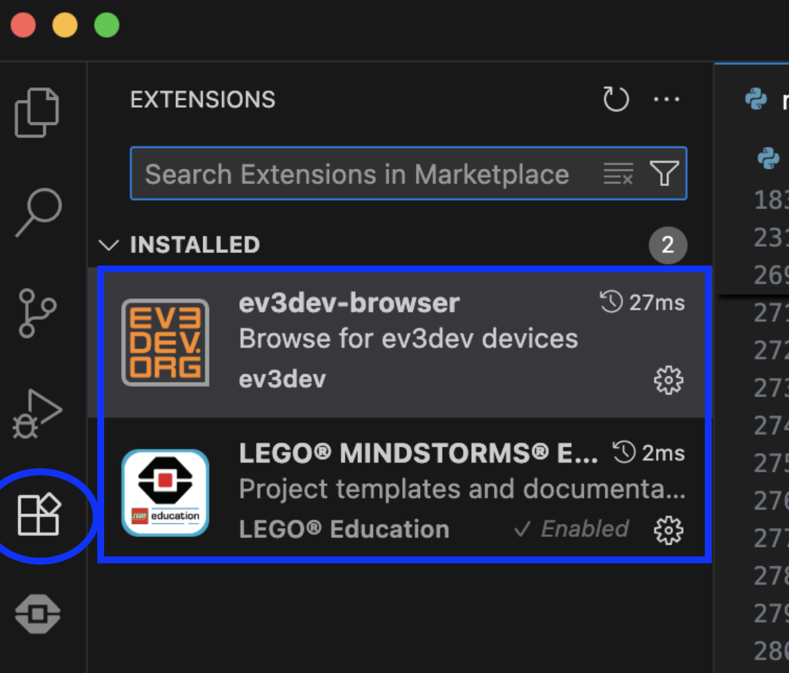 Installing EV3 MicroPython extension in Visual Studio Code